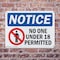 Signmission No One Under 18 Permitted OSHA Notice Sign, Plastic, 14in W x 10in L, 2PK OS-2PACK-NS-P-1014-L-16152 - alternate 3